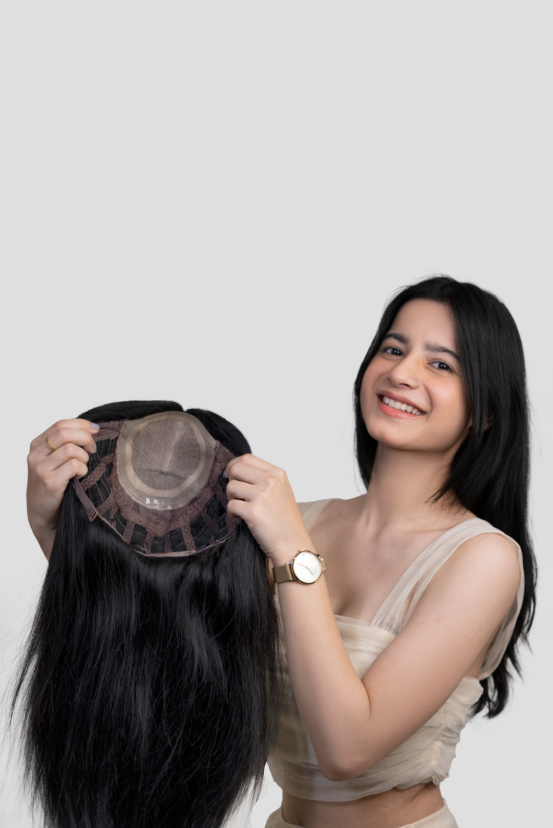 luxury silk hair wig