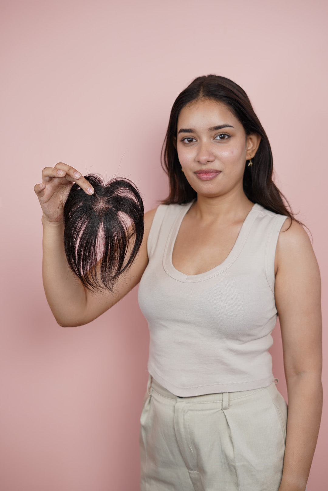 Beaux round topper ( For broad forehead)