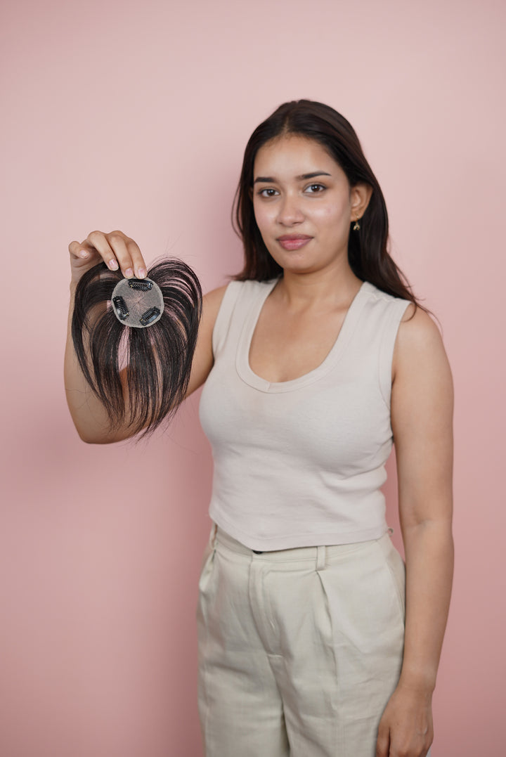 Beaux round topper ( For broad forehead)