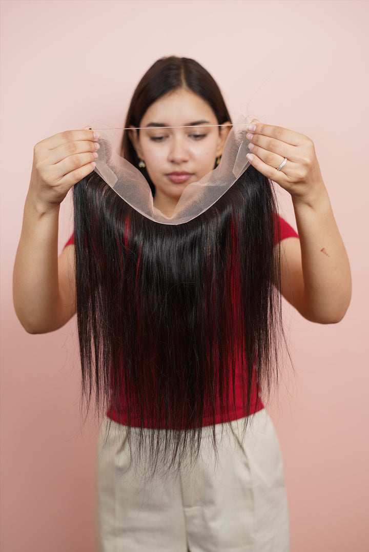 Receding hairline topper ( no clips ) – Beaux Hair Extensions