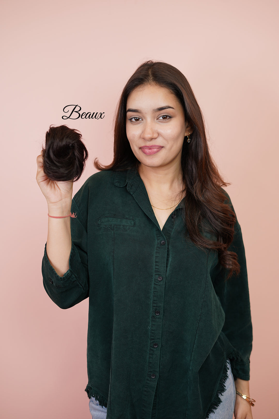 Real hair Clip-on Bun