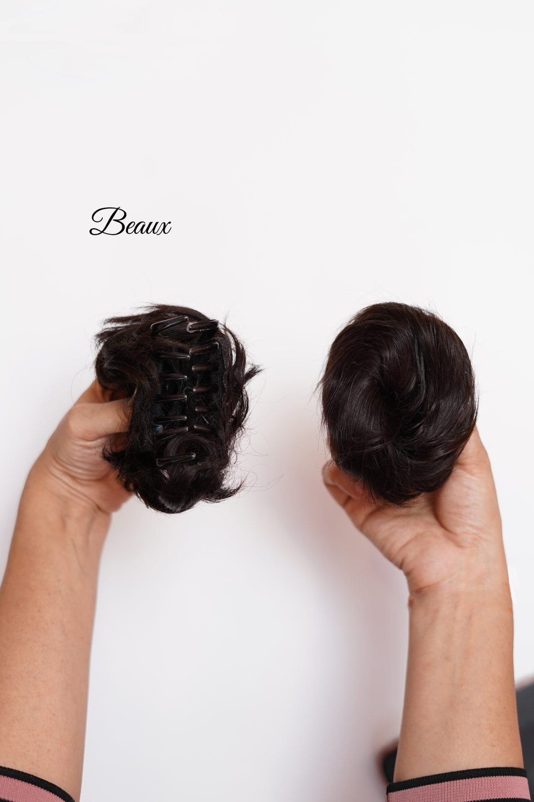 Real hair Clip-on Bun