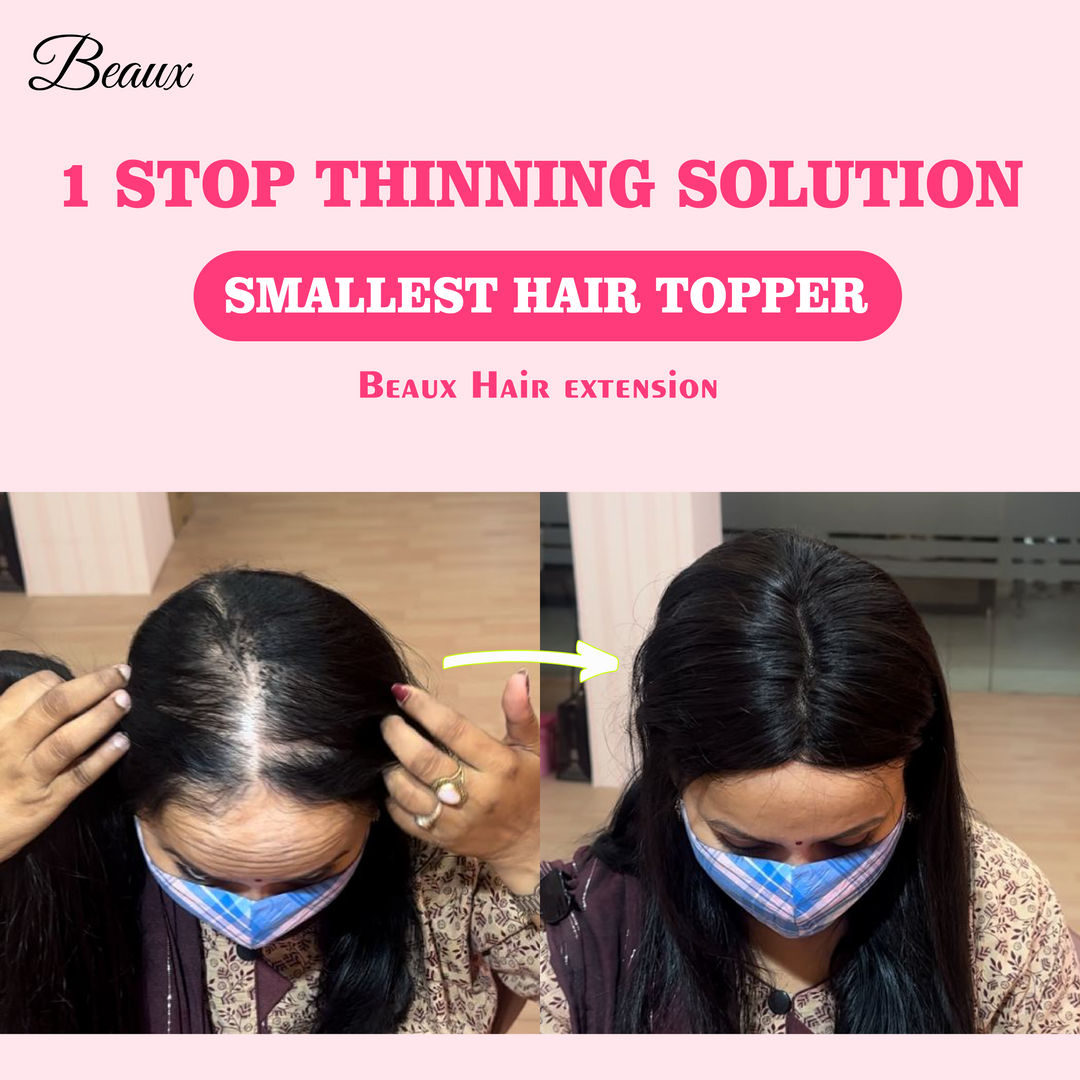 Shortest Hair Topper ( 100% human hair )
