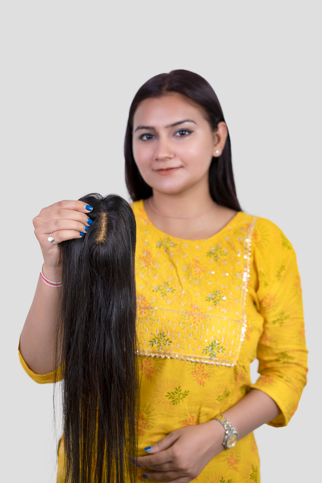 Monofilament Clip-in Human Hair Women's Topper