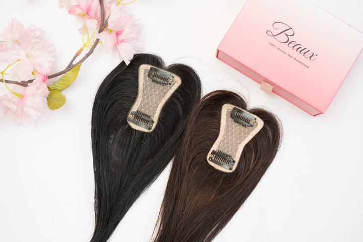 Mini Scalp Topper ( 100% human hair )