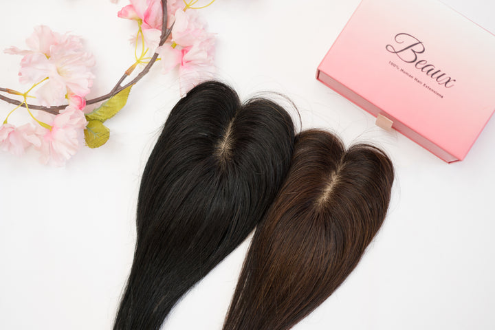 Mini Scalp Topper ( 100% human hair )